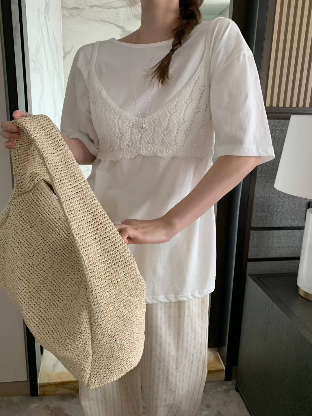 MELLOUNGE-멜라운지-T韓國直郵㊣女裝新款時尚吊帶背心不含內搭MELLOUNGE-T吊帶/背心