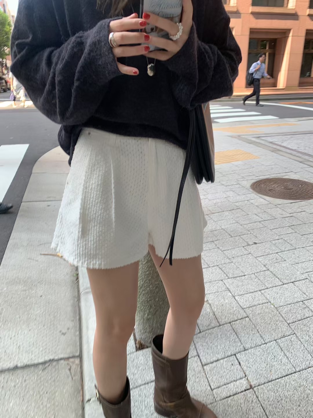 MELLOUNGE-멜라운지-T東大門㊣直郵女士新品人氣真品短褲MELLOUNGE-T短褲