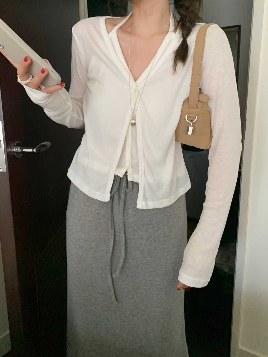 MELLOUNGE-멜라운지-T東大門㊣直郵女士新品25秋冬針織衫MELLOUNGE-T針織衫圖色2