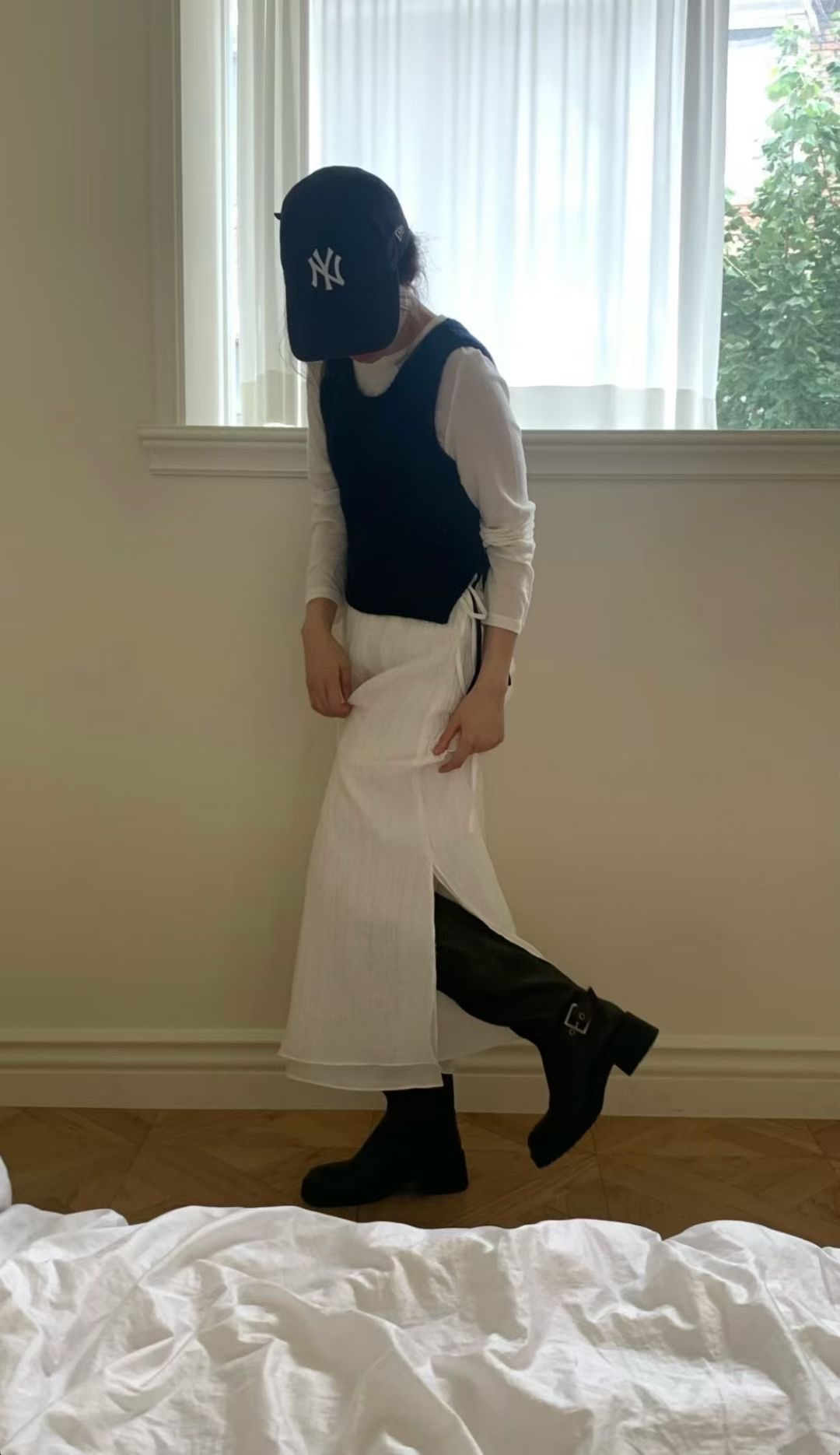 DE ONDO東大門㊣代購女裝新款真品25秋冬吊帶背心不含內搭絨DE ONDO吊帶/背心