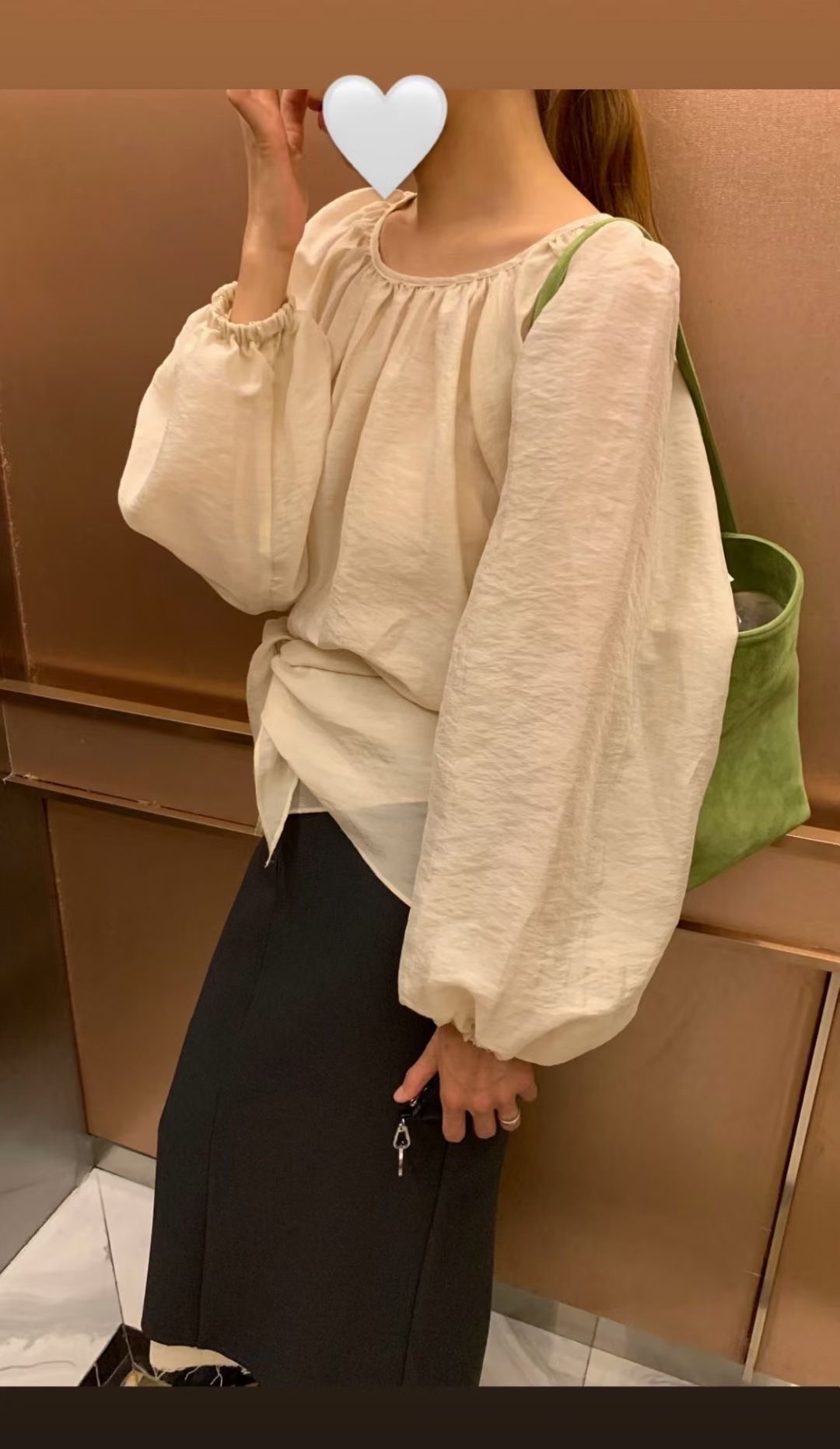 DE ONDO東大門㊣代購女裝新品人氣25秋冬休閑襯衫蕾絲衫褶皺DE ONDO襯衫/蕾絲衫