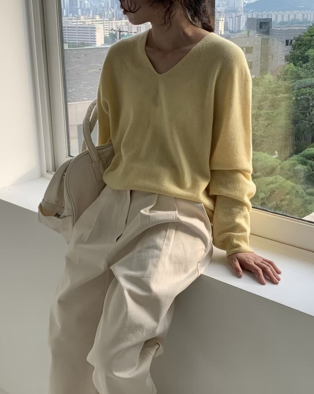 DE ONDO韓國代購㊣女士新品熱賣時尚真品休閑人氣針織衫羊絨DE ONDO針織衫圖色1