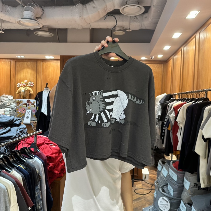 GARMENT-P東大門㊣直郵女裝新款推薦25秋冬真品職業休閑T恤GARMENTT恤圖色2