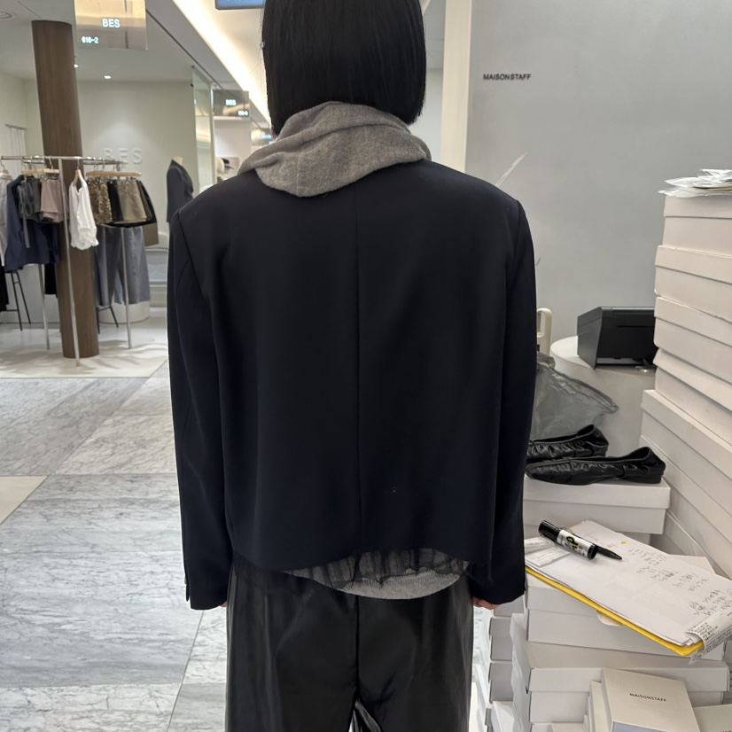 DOUBLE STANDARD/LE SMOKING/MAISONSTAFF東大門㊣實拍女裝新款休閑夾克MAISONSTAFF夾克