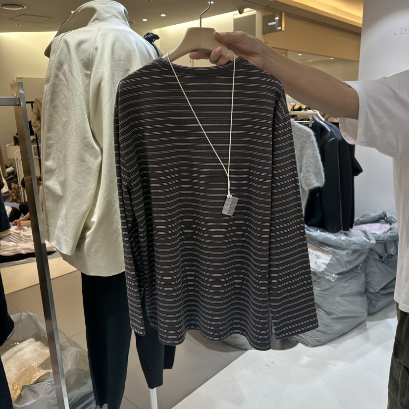 J SHOP韓國代購㊣女裝新品25秋冬真品職業熱賣休閑長袖T恤J_SHOP長袖T恤