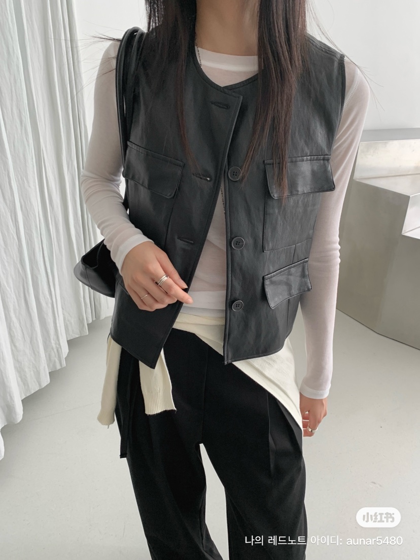2BOTTLE東大門㊣直郵女士新款推薦人氣25秋冬時尚休閑熱賣馬甲2BOTTLE馬甲