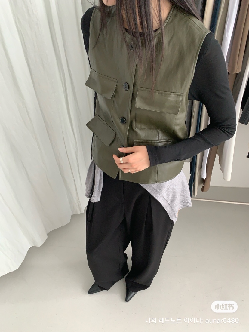2BOTTLE東大門㊣直郵女士新款推薦人氣25秋冬時尚休閑熱賣馬甲2BOTTLE馬甲