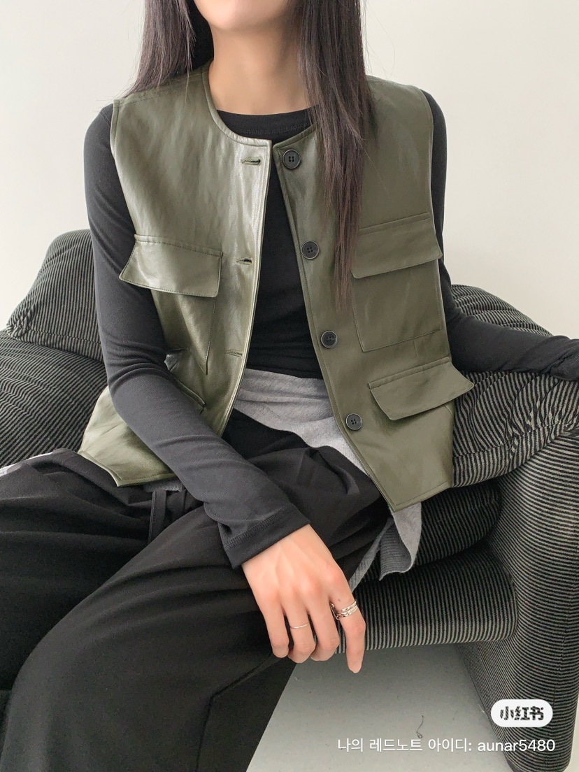 2BOTTLE東大門㊣直郵女士新款推薦人氣25秋冬時尚休閑熱賣馬甲2BOTTLE馬甲
