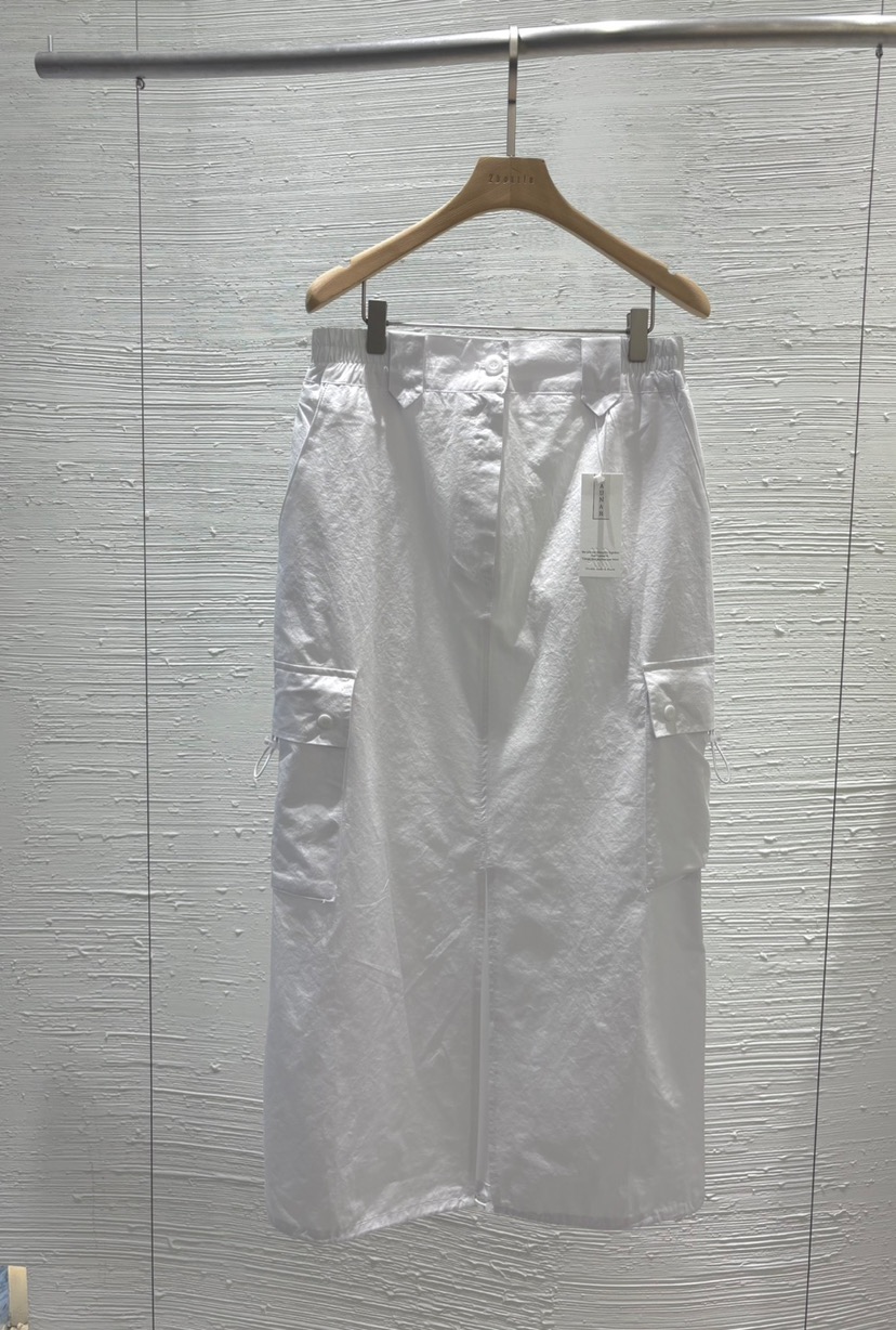 2BOTTLE東大門㊣實拍女士新款25秋冬真品職業休閑時尚長裙工裝2BOTTLE長裙圖色1