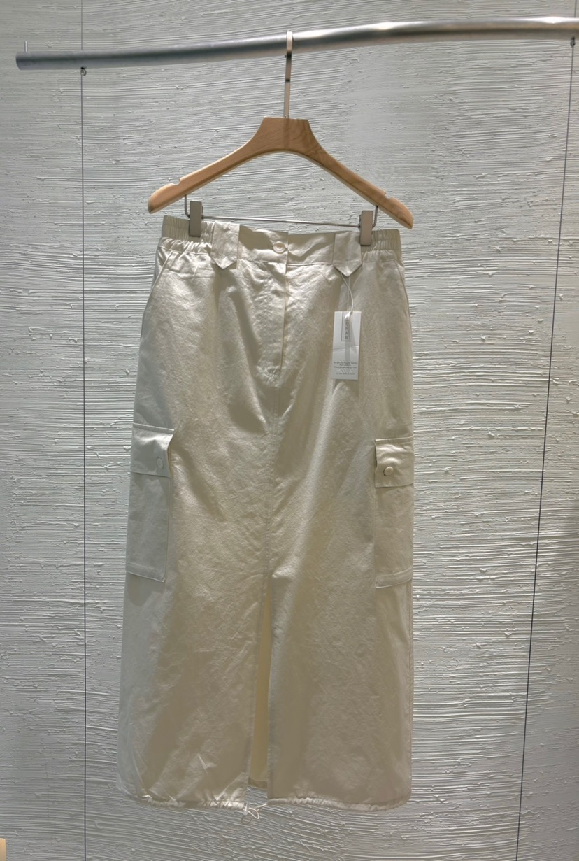 2BOTTLE東大門㊣實拍女士新款25秋冬真品職業休閑時尚長裙工裝2BOTTLE長裙圖色2