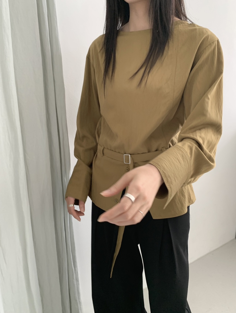 2BOTTLE東大門㊣直郵女裝新款職業熱賣休閑推薦人氣襯衫蕾絲衫2BOTTLE襯衫/蕾絲衫