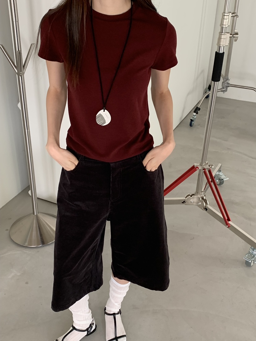 RIVER RAIN東大門㊣實拍女士新款熱賣職業時尚推薦短褲燈芯絨RIVER RAIN短褲