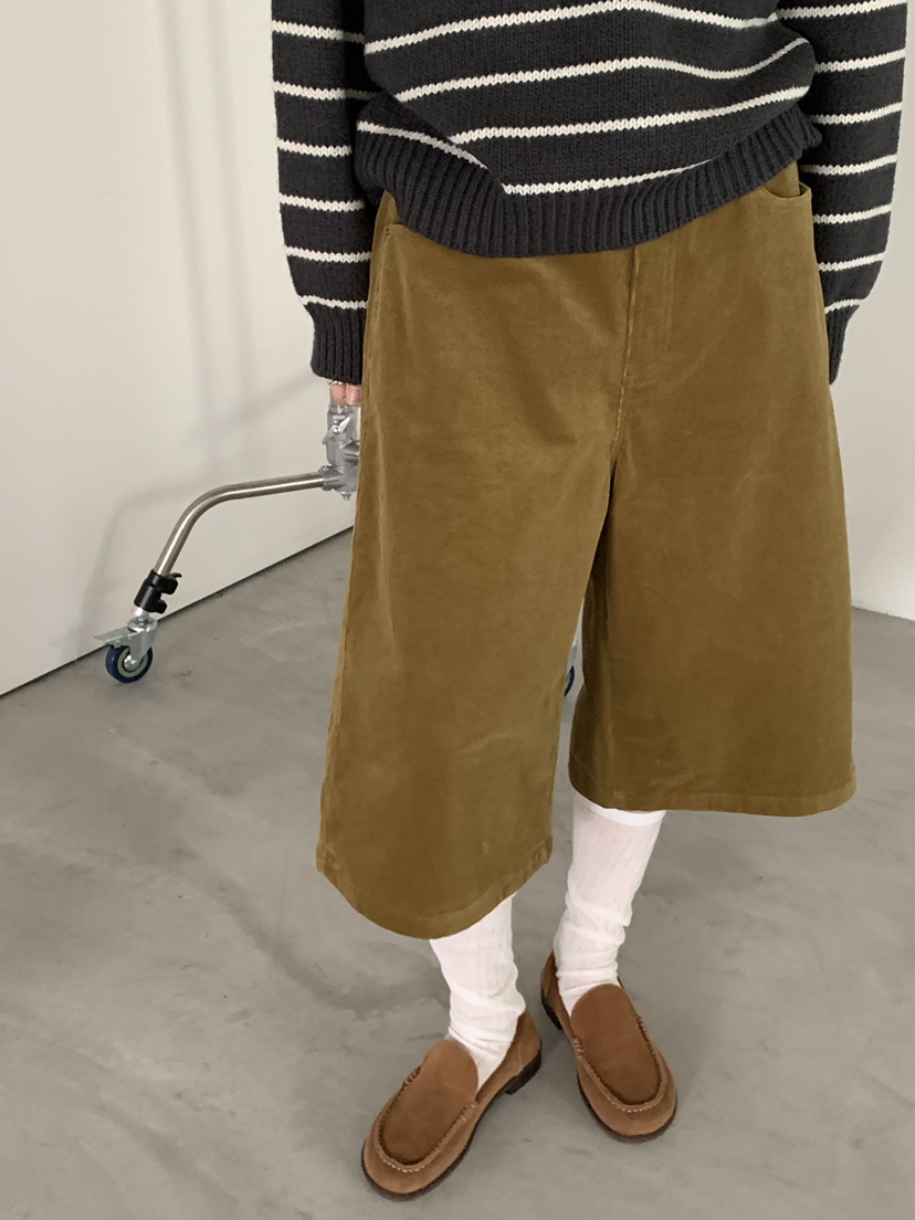 RIVER RAIN東大門㊣實拍女士新款熱賣職業時尚推薦短褲燈芯絨RIVER RAIN短褲