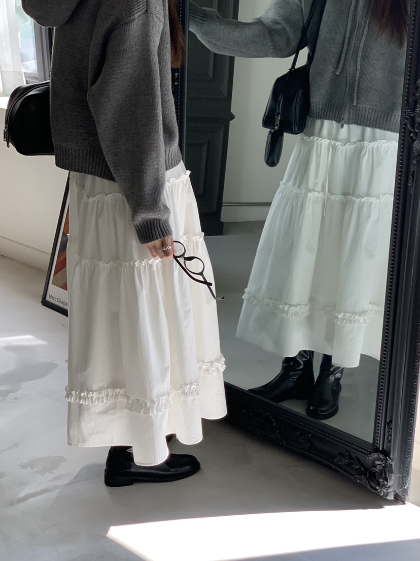 RIVER RAIN韓國直郵㊣女士新品真品人氣時尚25秋冬推薦長裙RIVER RAIN長裙