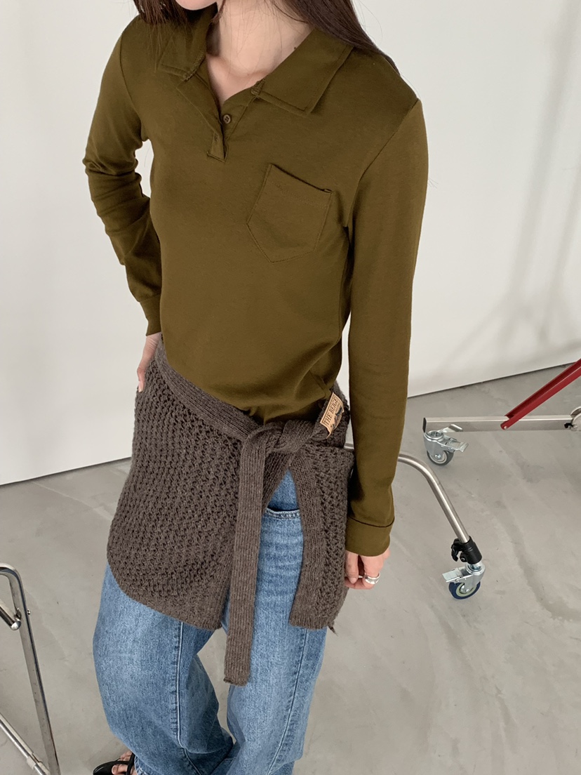 RIVER RAIN韓國代購㊣女裝新品人氣推薦職業時尚真品長袖T恤RIVER RAIN長袖T恤