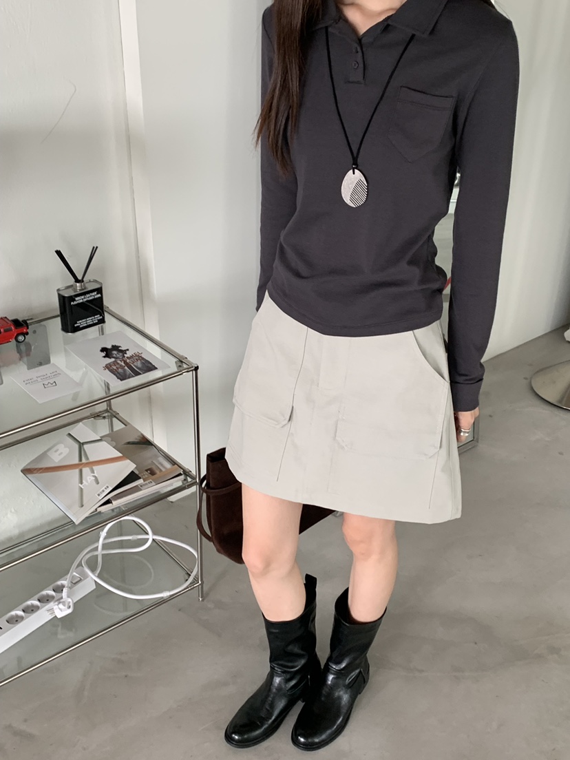 RIVER RAIN韓國代購㊣女裝新品人氣推薦職業時尚真品長袖T恤RIVER RAIN長袖T恤