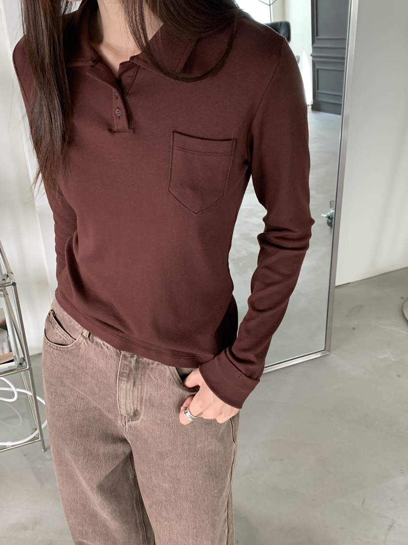 RIVER RAIN韓國代購㊣女裝新品人氣推薦職業時尚真品長袖T恤RIVER RAIN長袖T恤