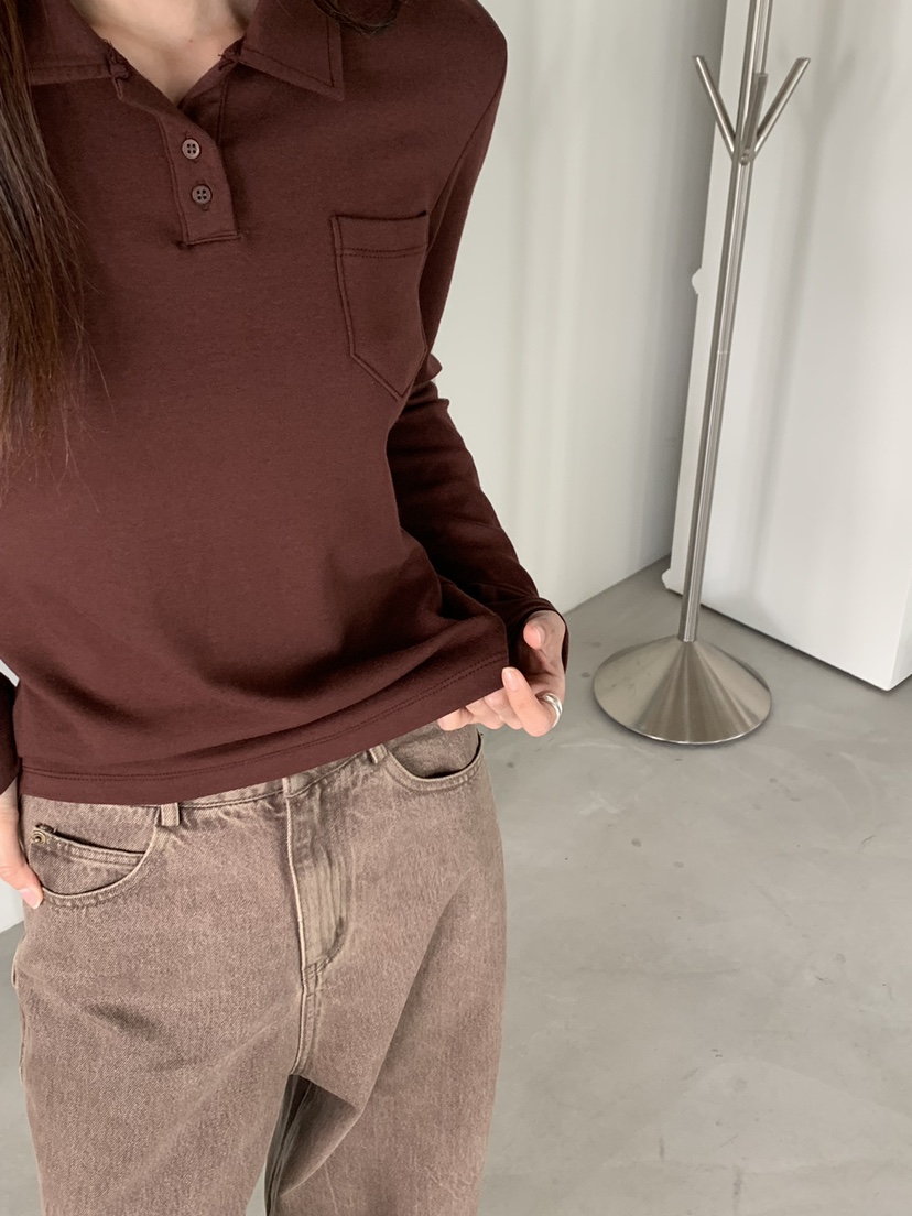 RIVER RAIN韓國代購㊣女裝新品人氣推薦職業時尚真品長袖T恤RIVER RAIN長袖T恤