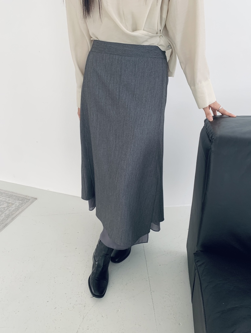2BOTTLE韓國代購㊣女士新款熱賣職業人氣真品25秋冬時尚長裙2BOTTLE長裙