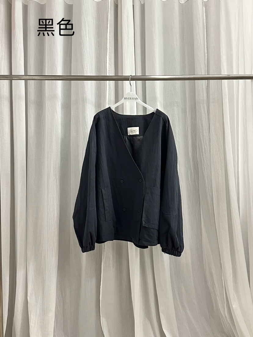 RIVER RAIN東大門㊣實拍女裝新品熱賣休閑推薦25秋冬真品夾克RIVER RAIN夾克圖色3