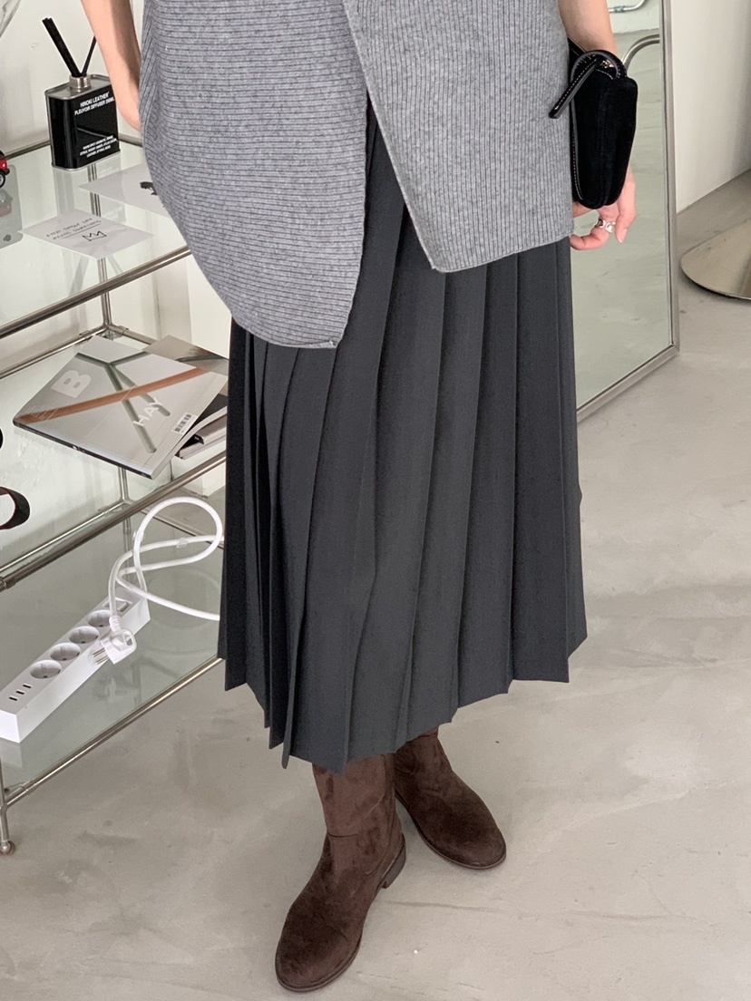RIVER RAIN東大門㊣實拍女士新品職業25秋冬休閑人氣真品長裙RIVER RAIN長裙