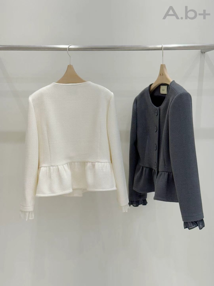 AUTUMN BEIGE PLUS東大門㊣實拍女士新品職業人氣真品夾克A.b/AUTUMN BEIGE-P夾克