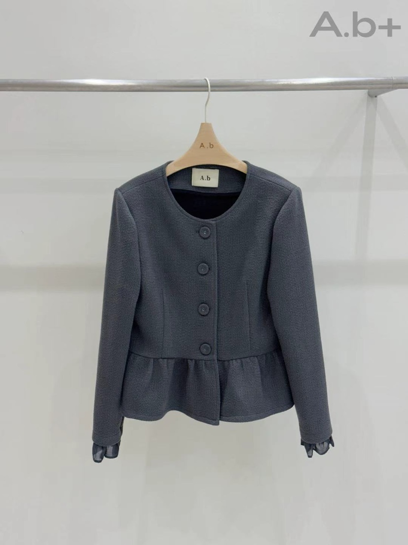 AUTUMN BEIGE PLUS東大門㊣實拍女士新品職業人氣真品夾克A.b/AUTUMN BEIGE-P夾克圖色2