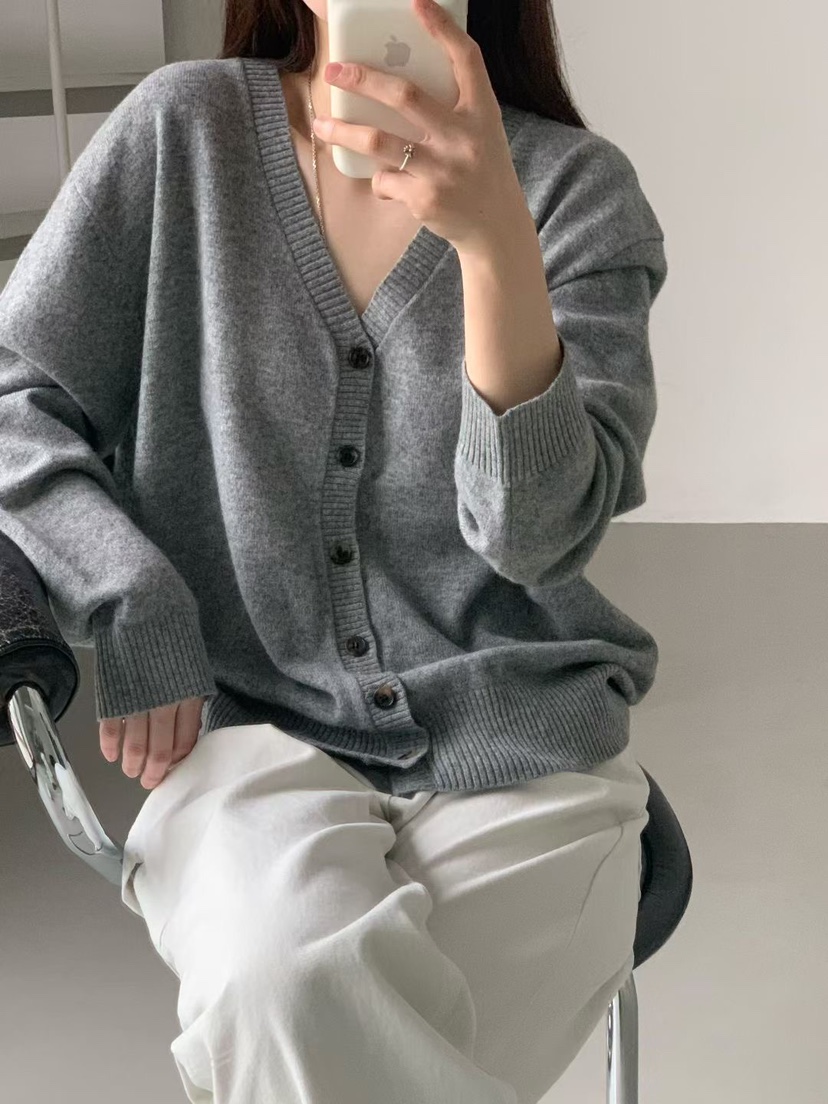 TAF韓國代購㊣女士新款推薦休閑人氣熱賣職業25秋冬時尚針織衫TAF針織衫