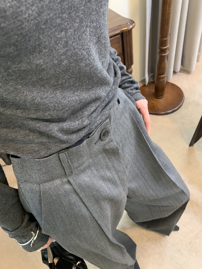 UNA/THE MAY韓國直郵㊣女裝新款職業休閑25秋冬休閑褲人字形THEMAY/UNA休閑褲