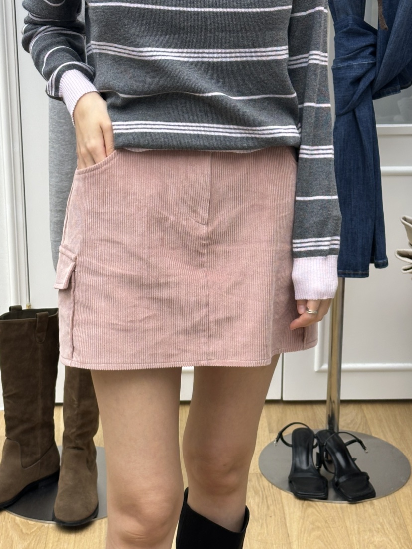 RE:FRESH-L東大門㊣直郵女裝新款25秋冬人氣真品時尚短裙口袋RE:FRESH短裙圖色3