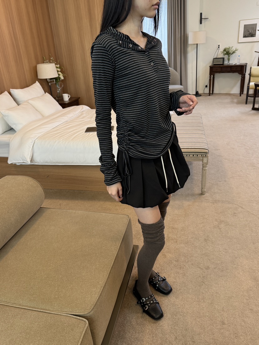 UNA/THE MAY東大門㊣實拍女士新品職業熱賣真品長袖T恤連帽THEMAY/UNA長袖T恤