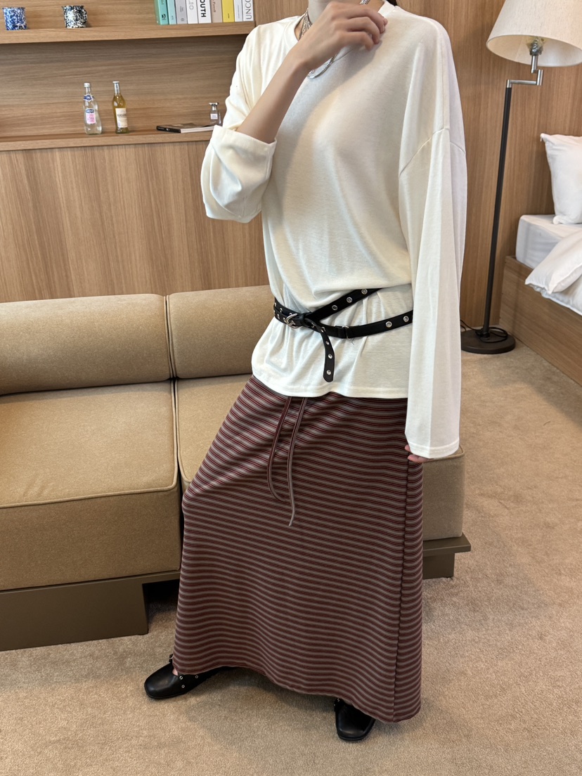 UNA/THE MAY東大門㊣直郵女士新品25秋冬熱賣職業長袖T恤THEMAY/UNA長袖T恤