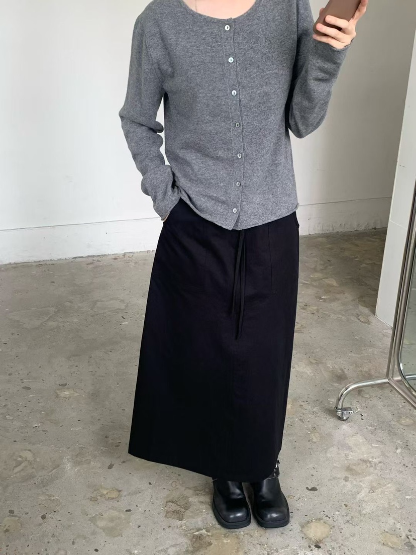 TAF韓國代購㊣女士新款熱賣時尚職業人氣真品半身裙中短裙口袋TAF半身裙/中短裙