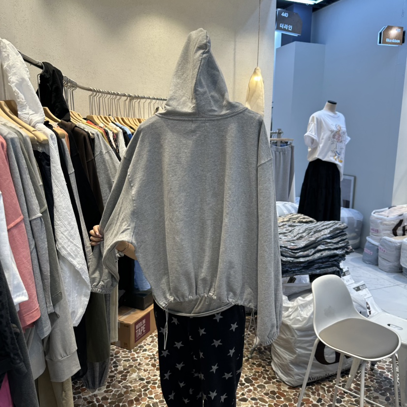 THE LINE-Q東大門㊣直郵女裝新品時尚休閑25秋冬衛衣拉鏈THE LINE-q衛衣