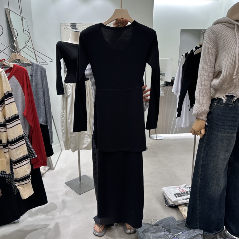 PART3東大門㊣實拍女裝新品真品25秋冬推薦休閑連衣裙紐扣長款Part.3連衣裙