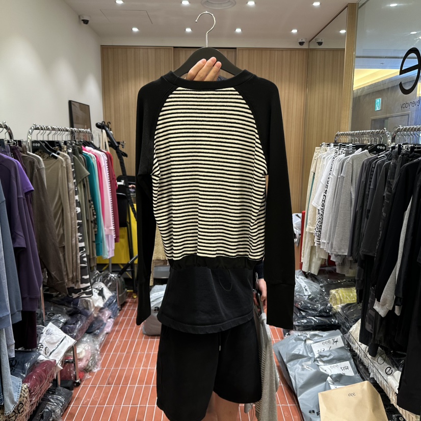 E/E/E韓國直郵㊣女裝新品休閑25秋冬職業熱賣推薦真品衛衣E/E/E衛衣