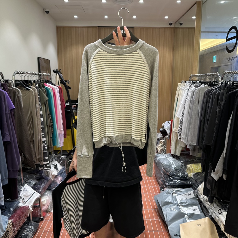 E/E/E韓國直郵㊣女裝新品休閑25秋冬職業熱賣推薦真品衛衣E/E/E衛衣