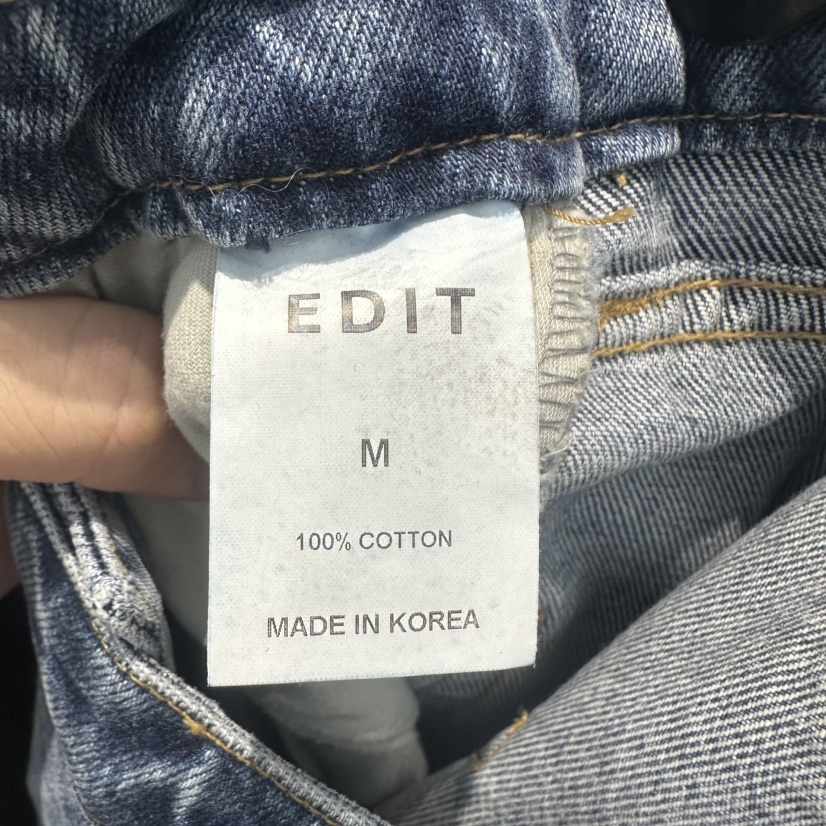 EDIT東大門㊣實拍女裝新款休閑人氣時尚熱賣真品推薦牛仔褲EDIT牛仔褲