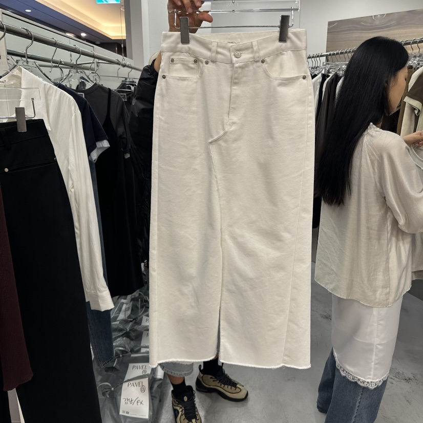 PAVEL韓國代購㊣女士新品時尚人氣真品25秋冬熱賣推薦休閑長裙PAVEL長裙圖色2