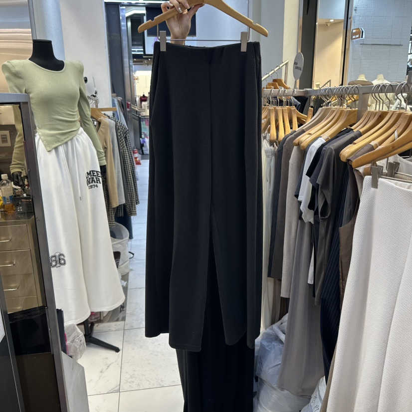 SANS東大門㊣代購女裝新品25秋冬職業休閑熱賣真品休閑褲口袋SANS休閑褲圖色3墨色