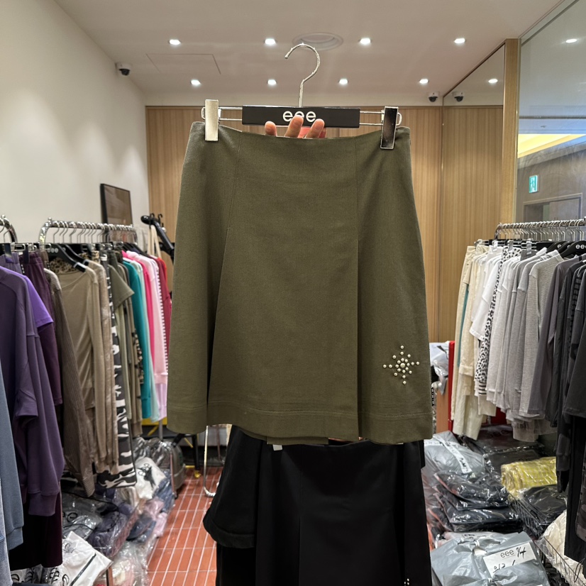 E/E/E東大門㊣代購女士新品人氣休閑25秋冬推薦職業時尚短裙E/E/E短裙