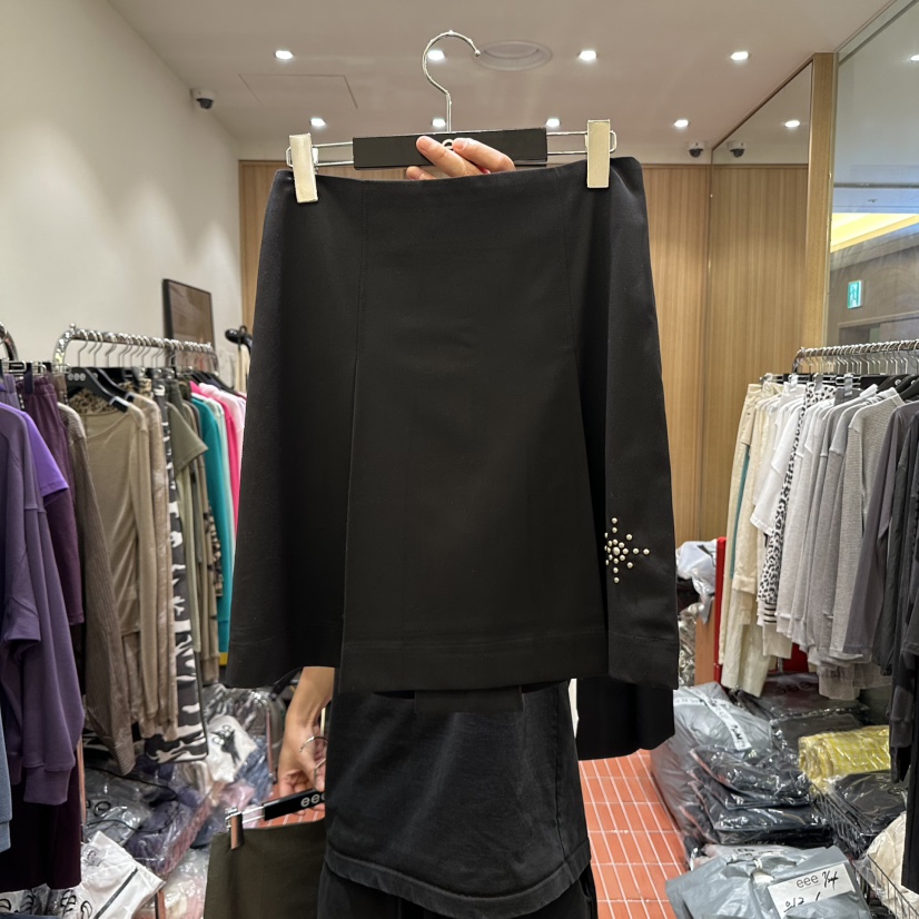 E/E/E東大門㊣代購女士新品人氣休閑25秋冬推薦職業時尚短裙E/E/E短裙圖色2