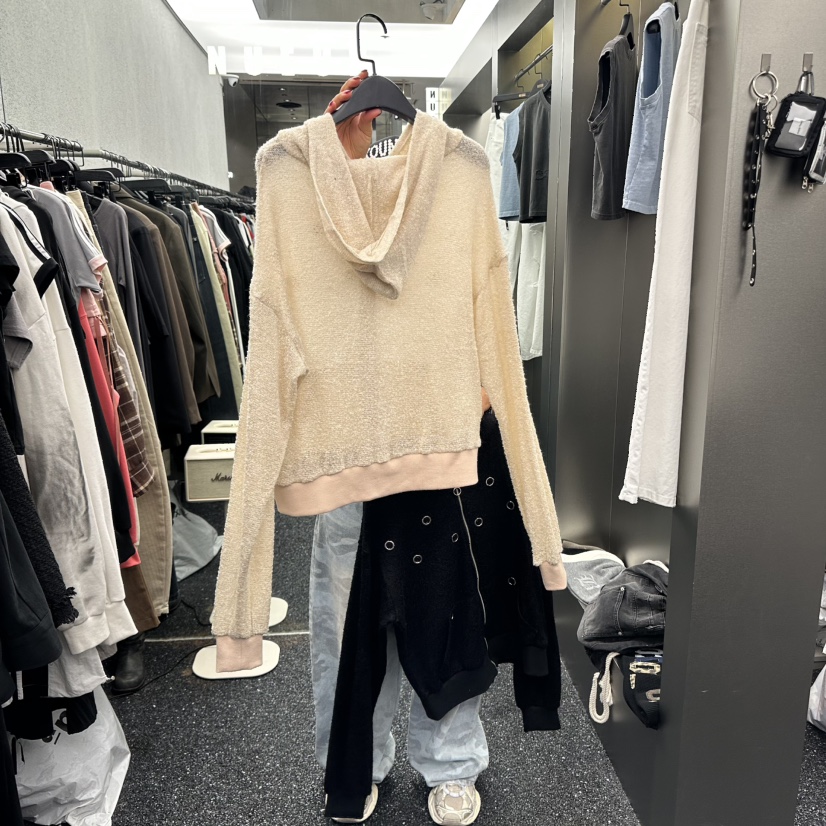NUEUN韓國代購㊣女裝新款真品25秋冬時尚休閑針織衫羊毛拉鏈NUEUN/SEEOT針織衫