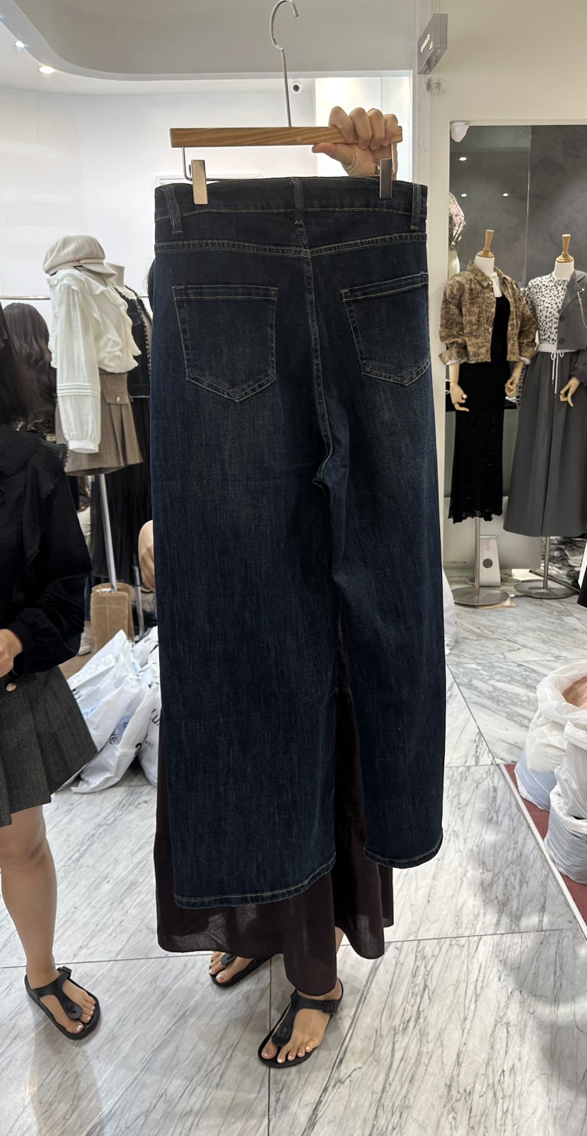 ABLESTUDIO東大門㊣代購女裝新款職業25秋冬牛仔褲不含腰帶ABLESTUDIO牛仔褲