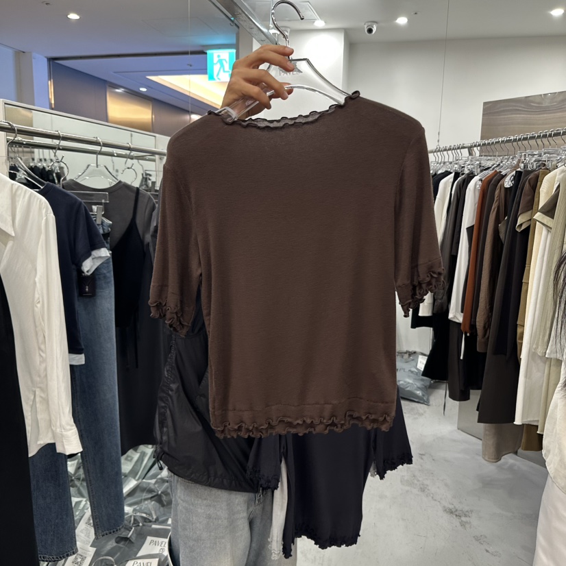 PAVEL東大門㊣直郵女裝新品真品25秋冬時尚熱賣推薦休閑T恤PAVELT恤圖色3
