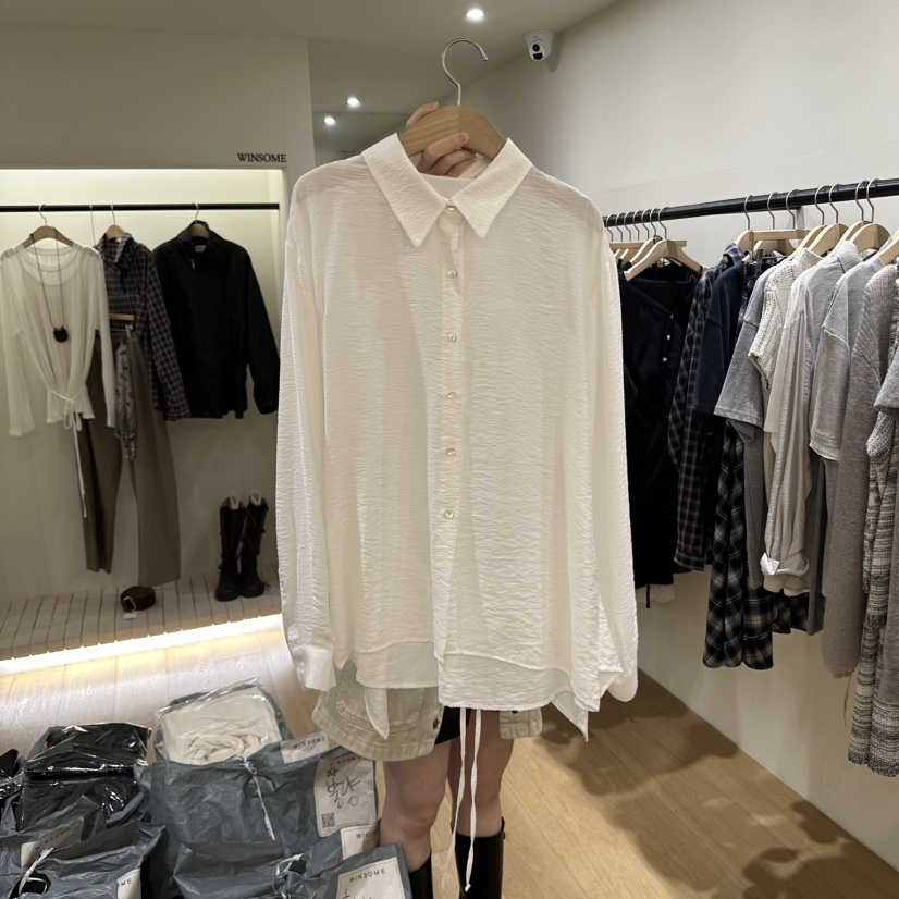 WINSOME東大門㊣實拍女士新品推薦熱賣25秋冬真品襯衫蕾絲衫WINSOME襯衫/蕾絲衫