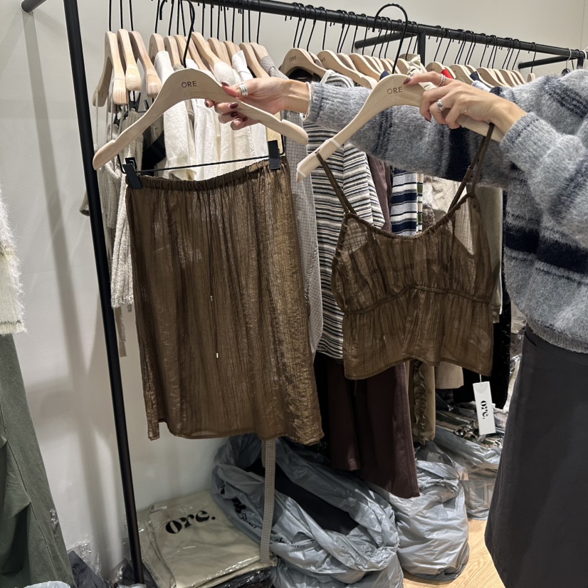 ORE-P韓國代購㊣女裝新款人氣時尚職業真品休閑套裝兩件套ORE套裝圖色2