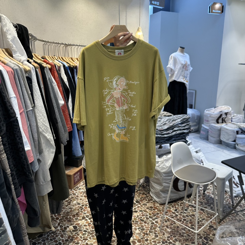 THE LINE-Q韓國直郵㊣女士新品休閑真品推薦時尚職業人氣T恤THE LINE-qT恤