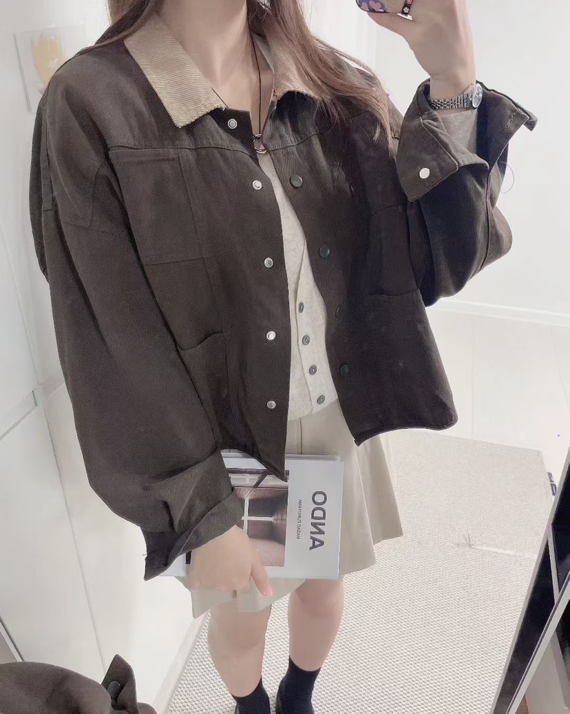 LULULALLA東大門㊣代購女裝新品推薦職業真品人氣25秋冬夾克復古LULULALLA夾克