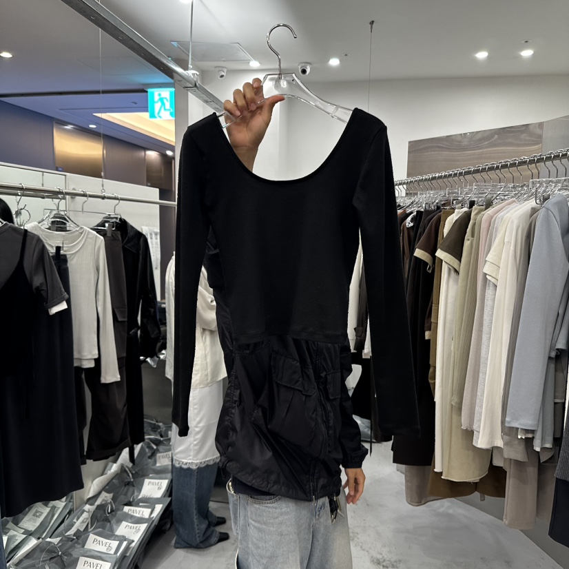 PAVEL東大門㊣直郵女裝新品休閑熱賣25秋冬時尚推薦長袖T恤PAVEL長袖T恤圖色5